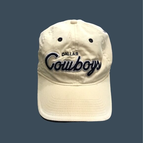 DALLAS COWBOYS MENS OFF WHITE BUCKLE ADJUSTMENTMENT BACK HAT - Picture 1 of 6